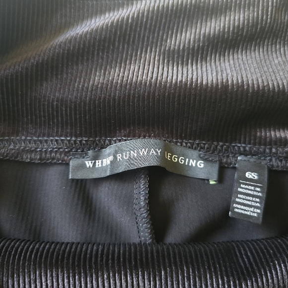 White House Black Market Runway Leggings Size 6 Short Velvet Corduroy Back Seam - Picture 9 of 10